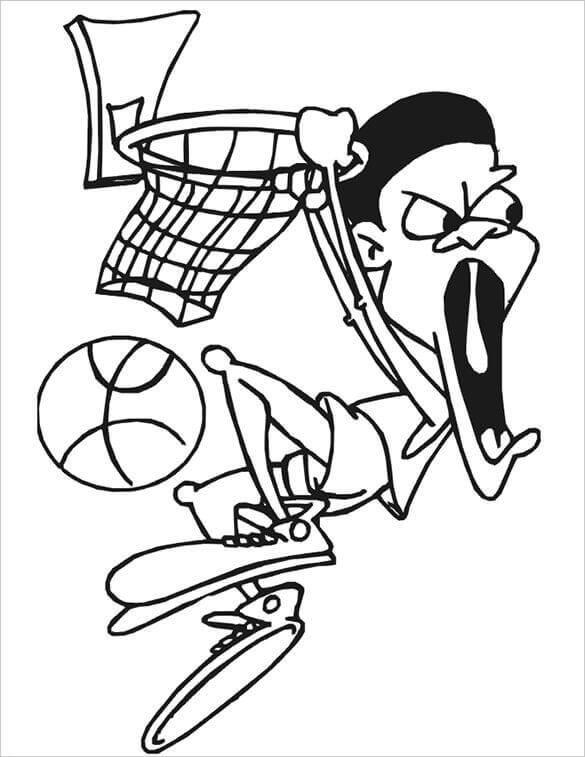 Basketball Coloring Pages Free Printable 102