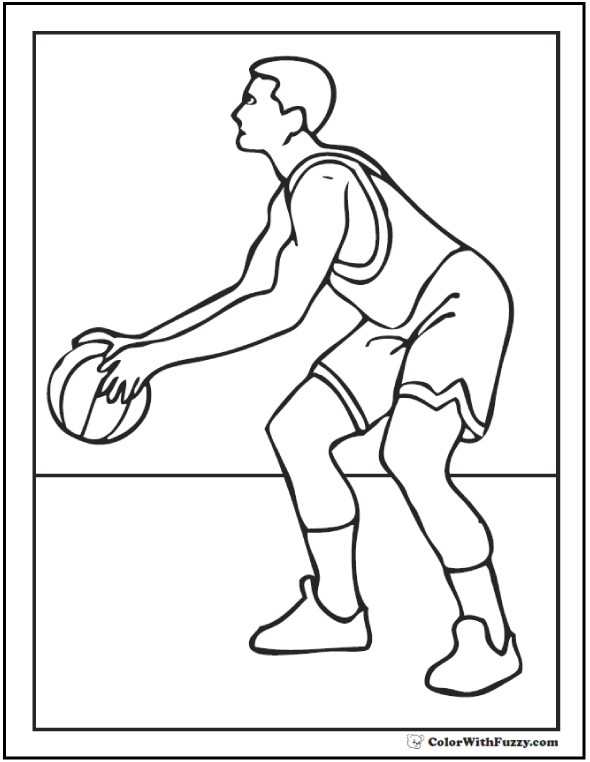 Basketball Coloring Pages Free Printable 104