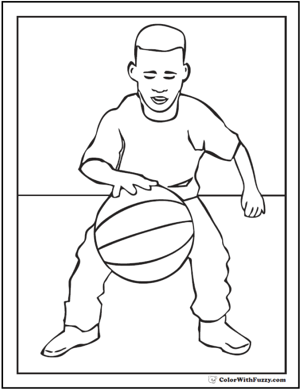 Basketball Coloring Pages Free Printable 107