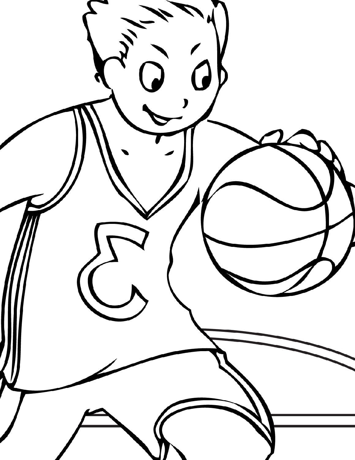 Basketball Coloring Pages Free Printable 120