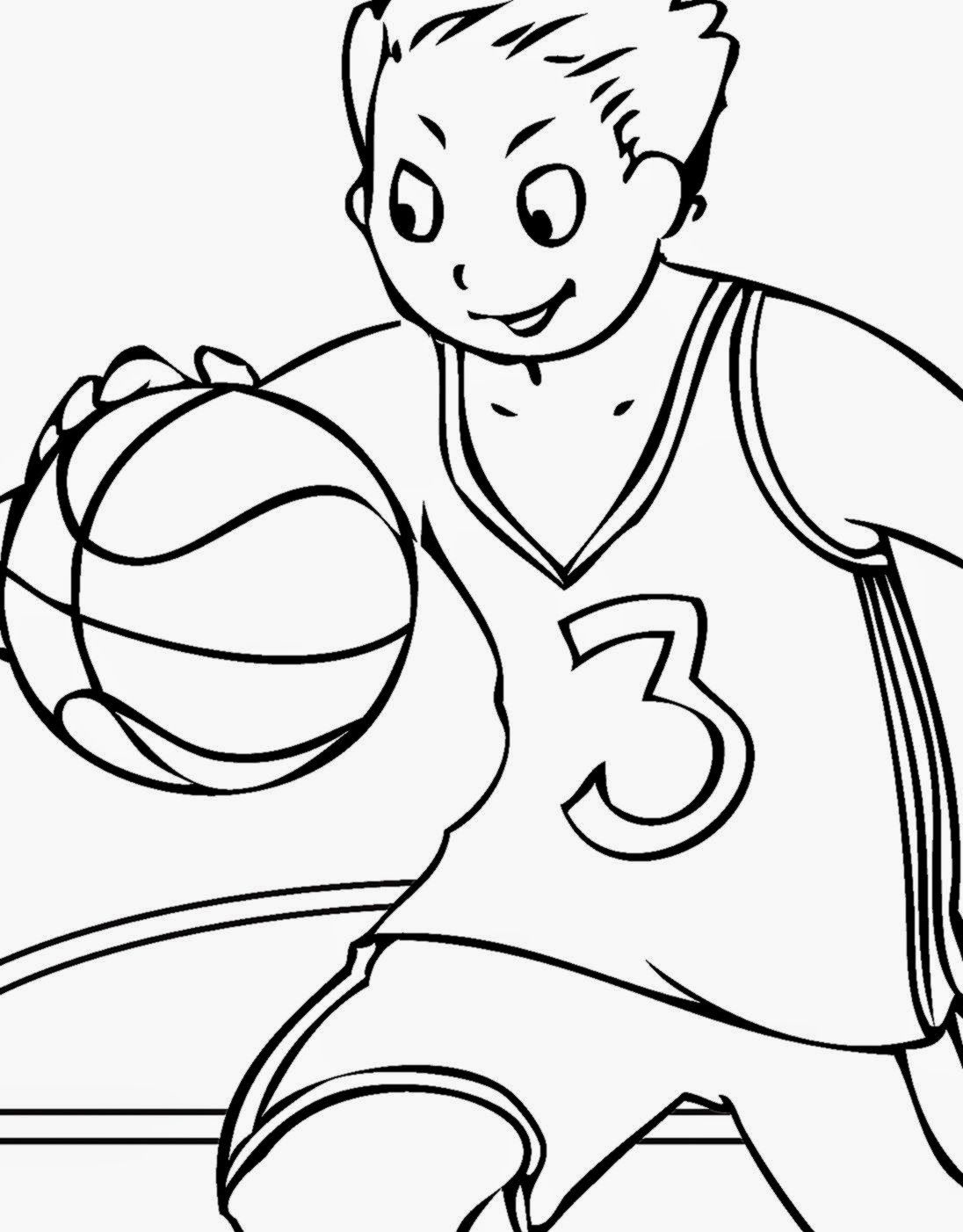 Basketball Coloring Pages Free Printable 123