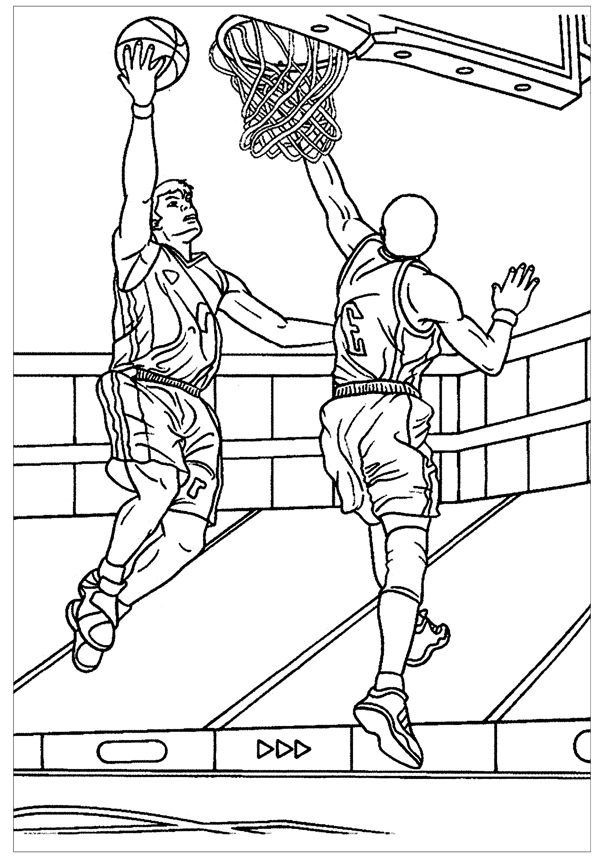 Basketball Coloring Pages Free Printable 24