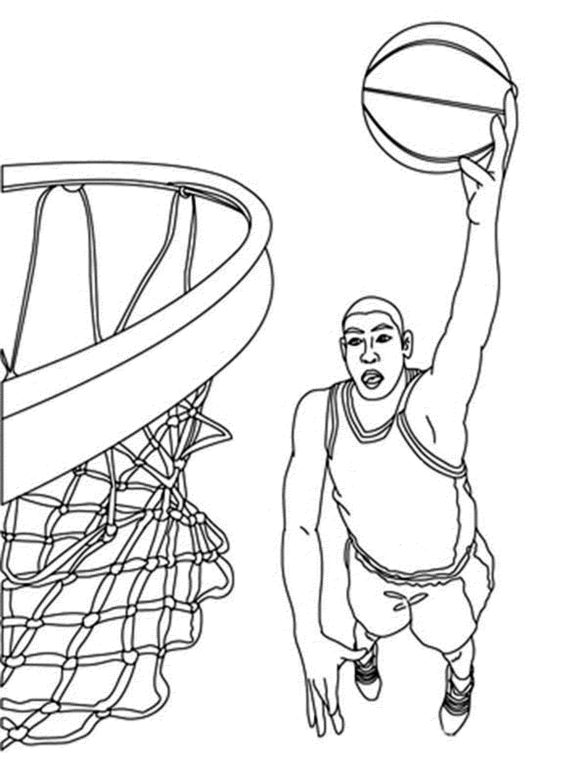 Basketball Coloring Pages Free Printable 3