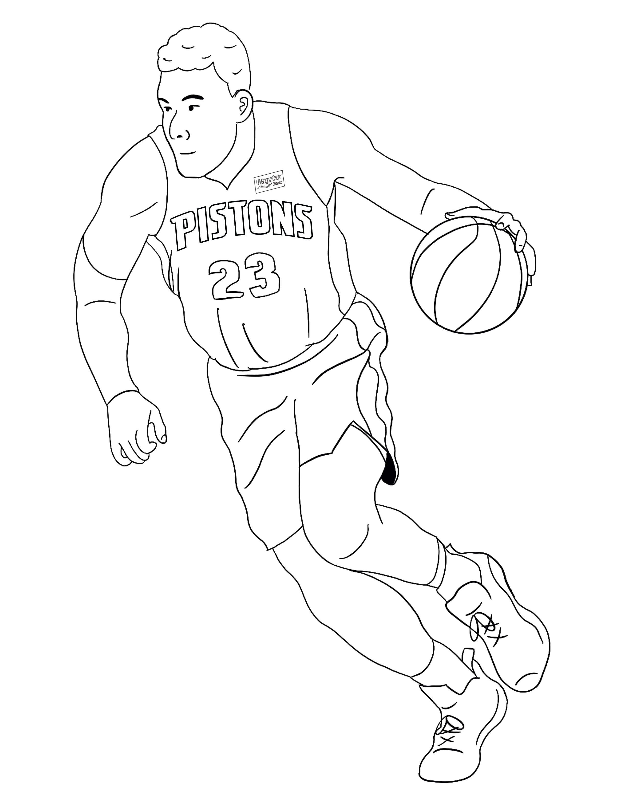 Basketball Coloring Pages Free Printable 45