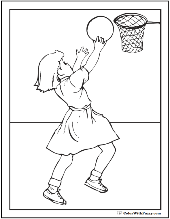 Basketball Coloring Pages Free Printable 47