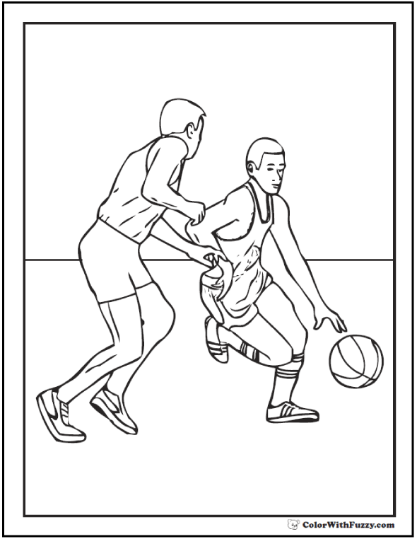 Basketball Coloring Pages Free Printable 48