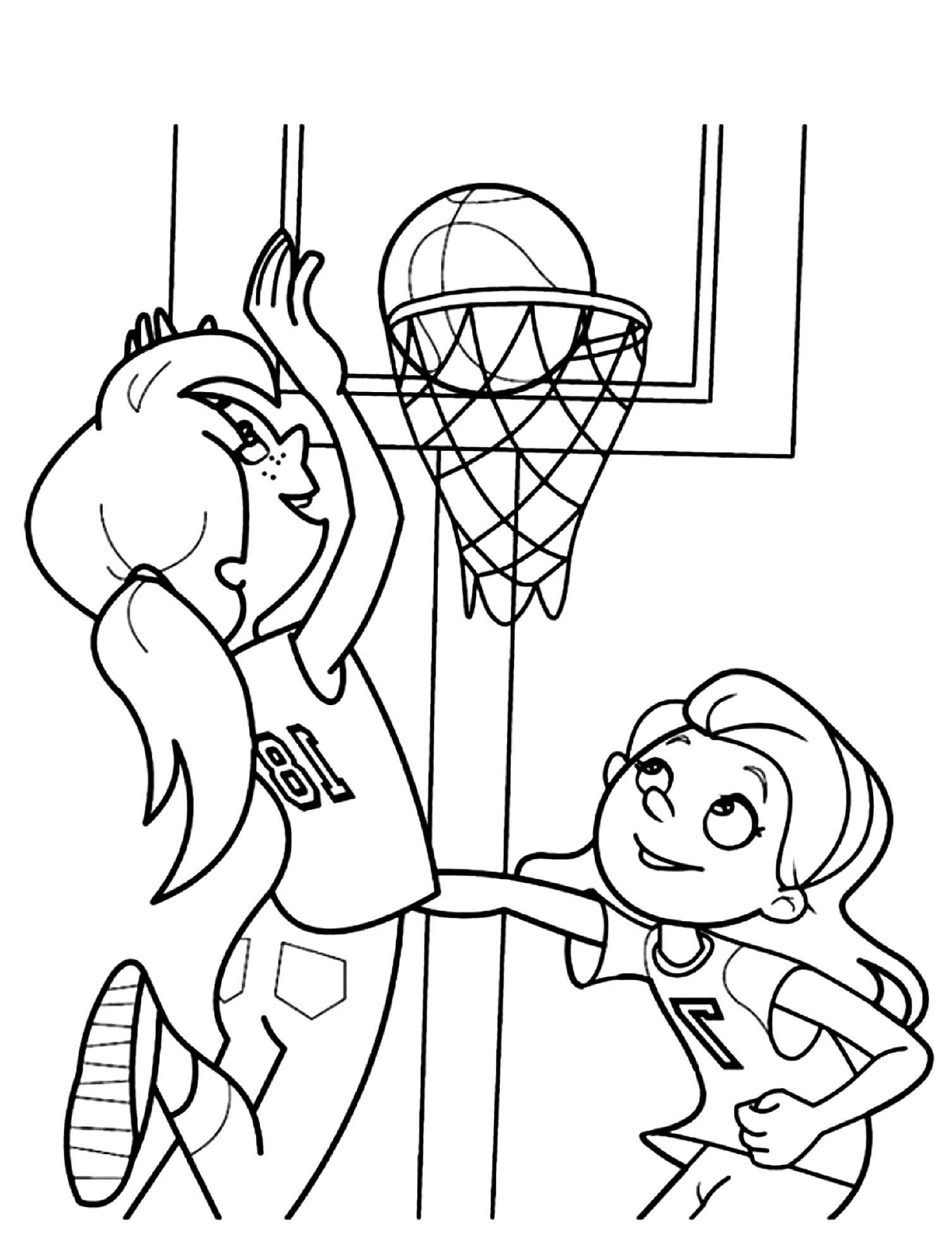 Basketball Coloring Pages Free Printable 5