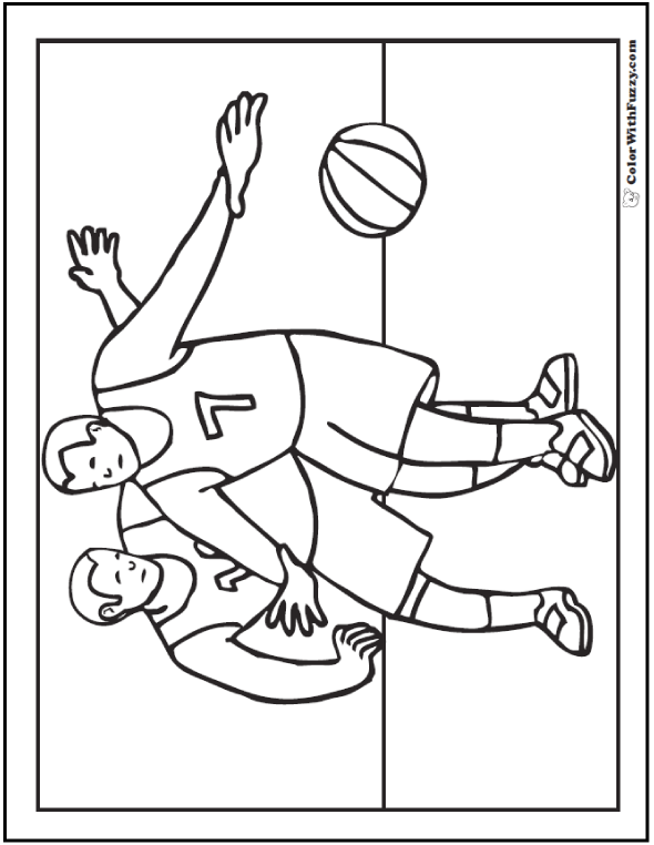 Basketball Coloring Pages Free Printable 50