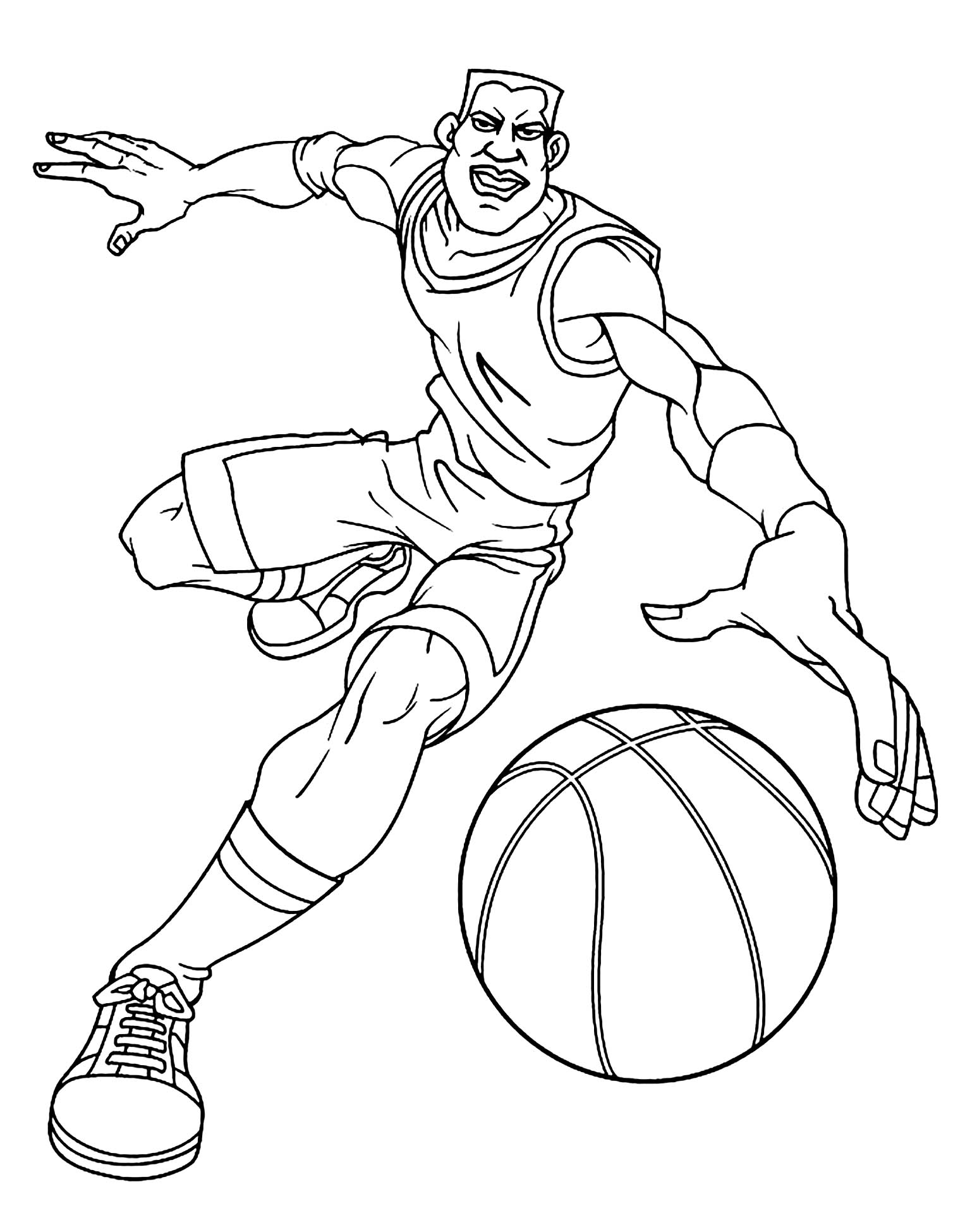 Basketball Coloring Pages Free Printable 64