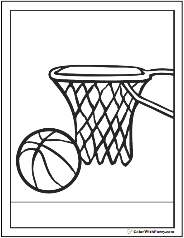 Basketball Coloring Pages Free Printable 70