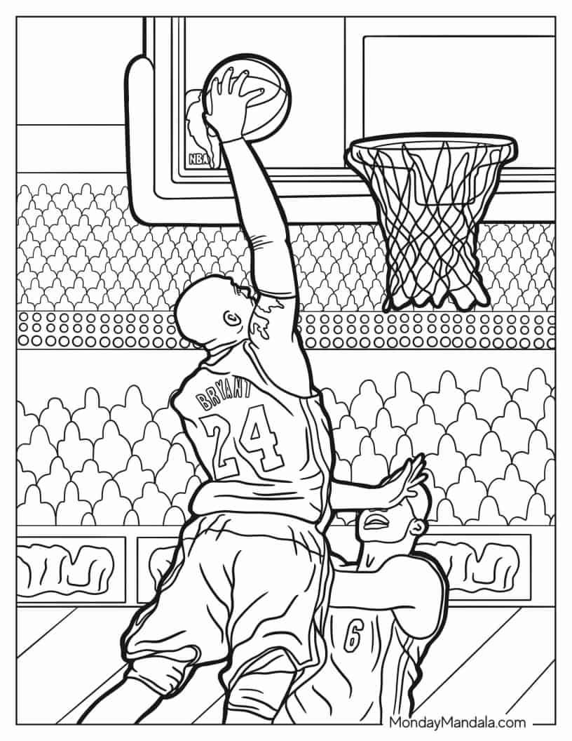 Basketball Coloring Pages Free Printable 78