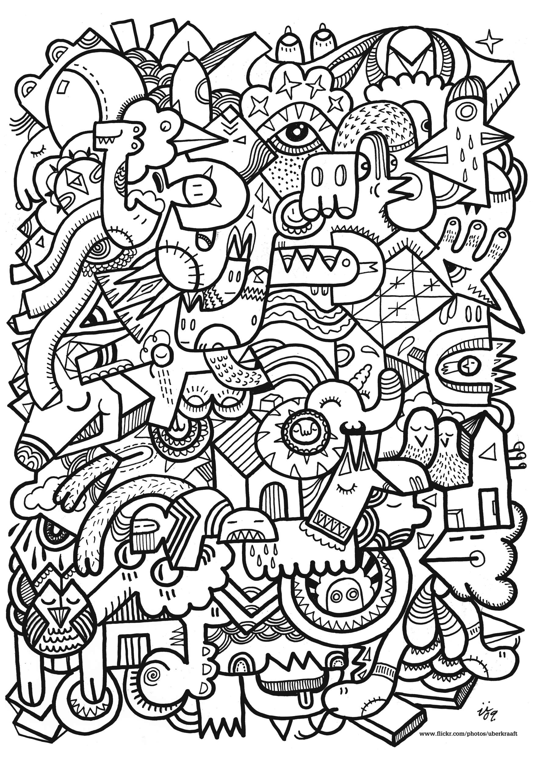 Dining Doodle Coloring Pages for Adults Unique 102