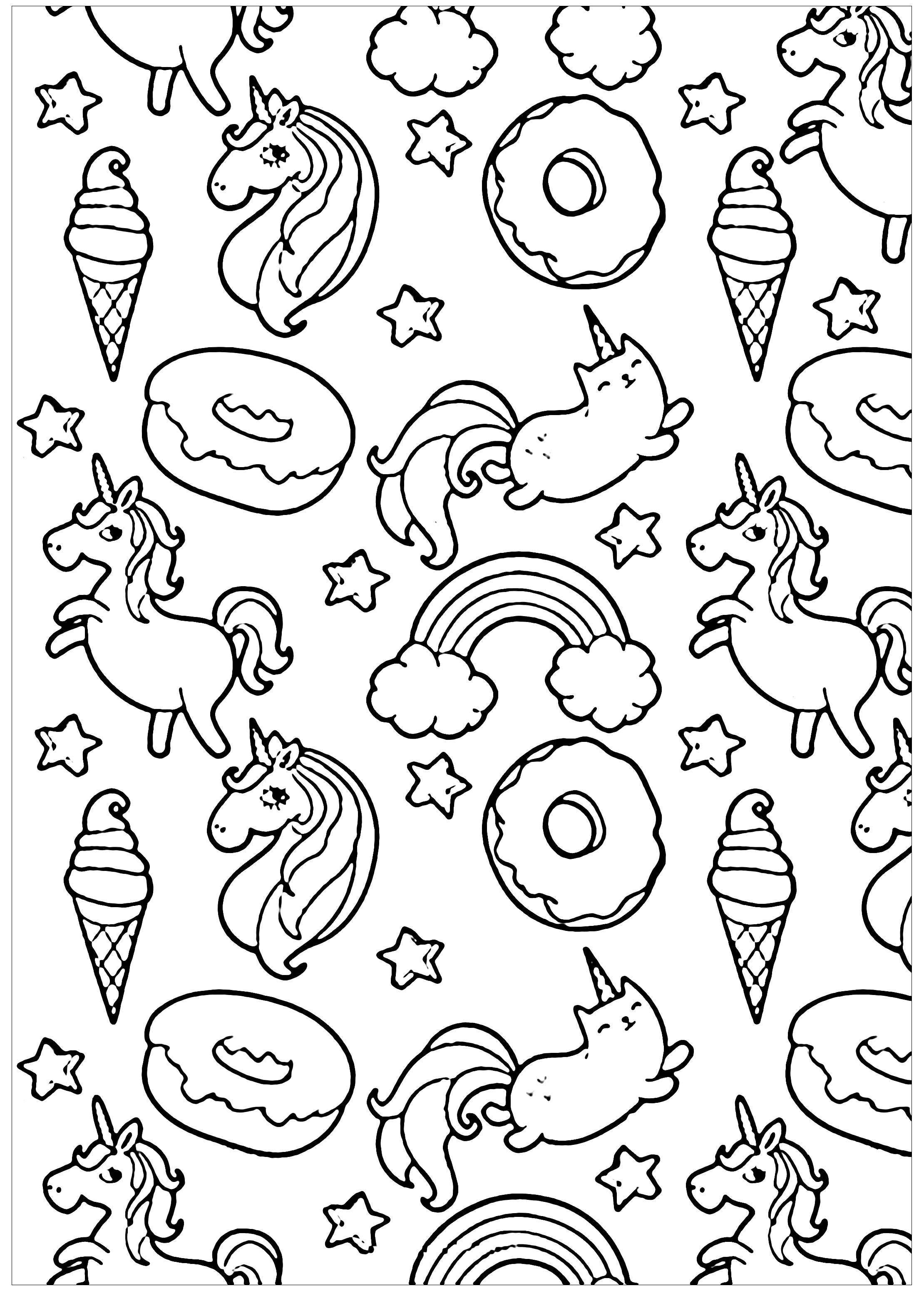 Dining Doodle Coloring Pages for Adults Unique 142