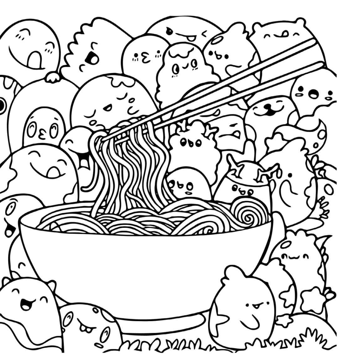 Dining Doodle Coloring Pages for Adults Unique 23