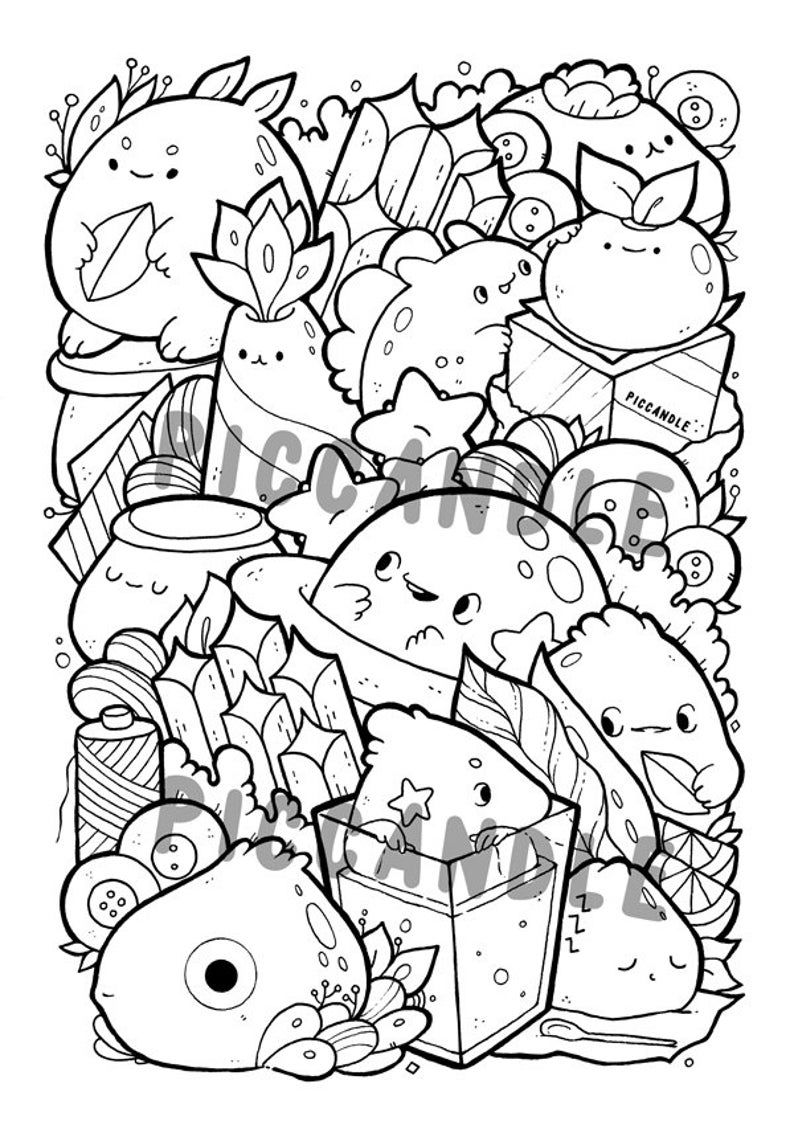 Dining Doodle Coloring Pages for Adults Unique 5