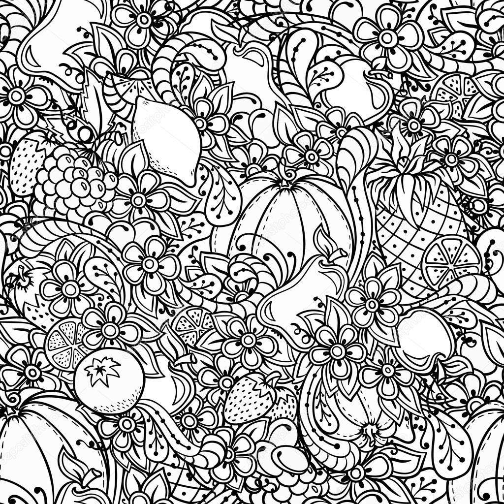 Dining Doodle Coloring Pages for Adults Unique 51