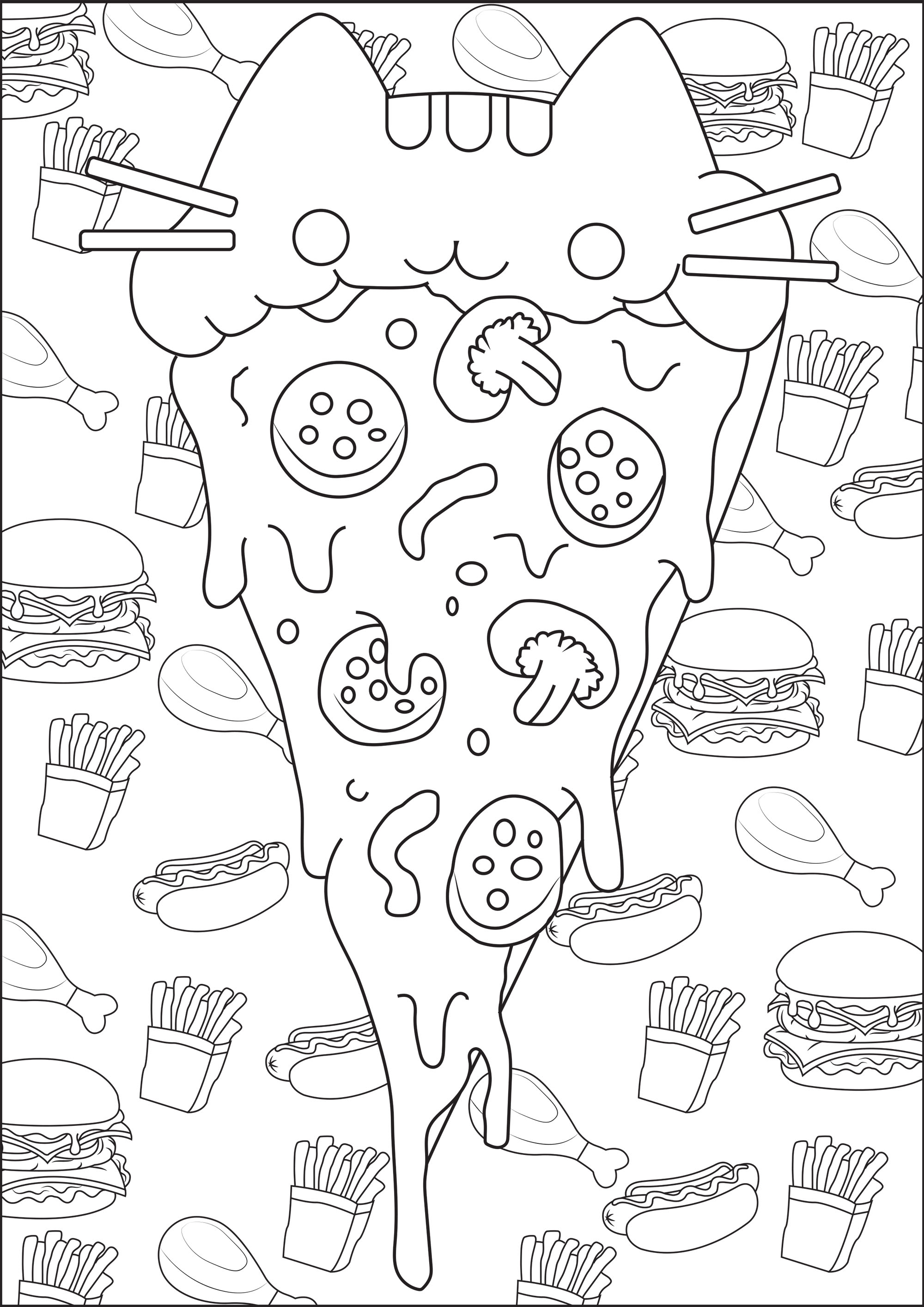 Dining Doodle Coloring Pages for Adults Unique 60