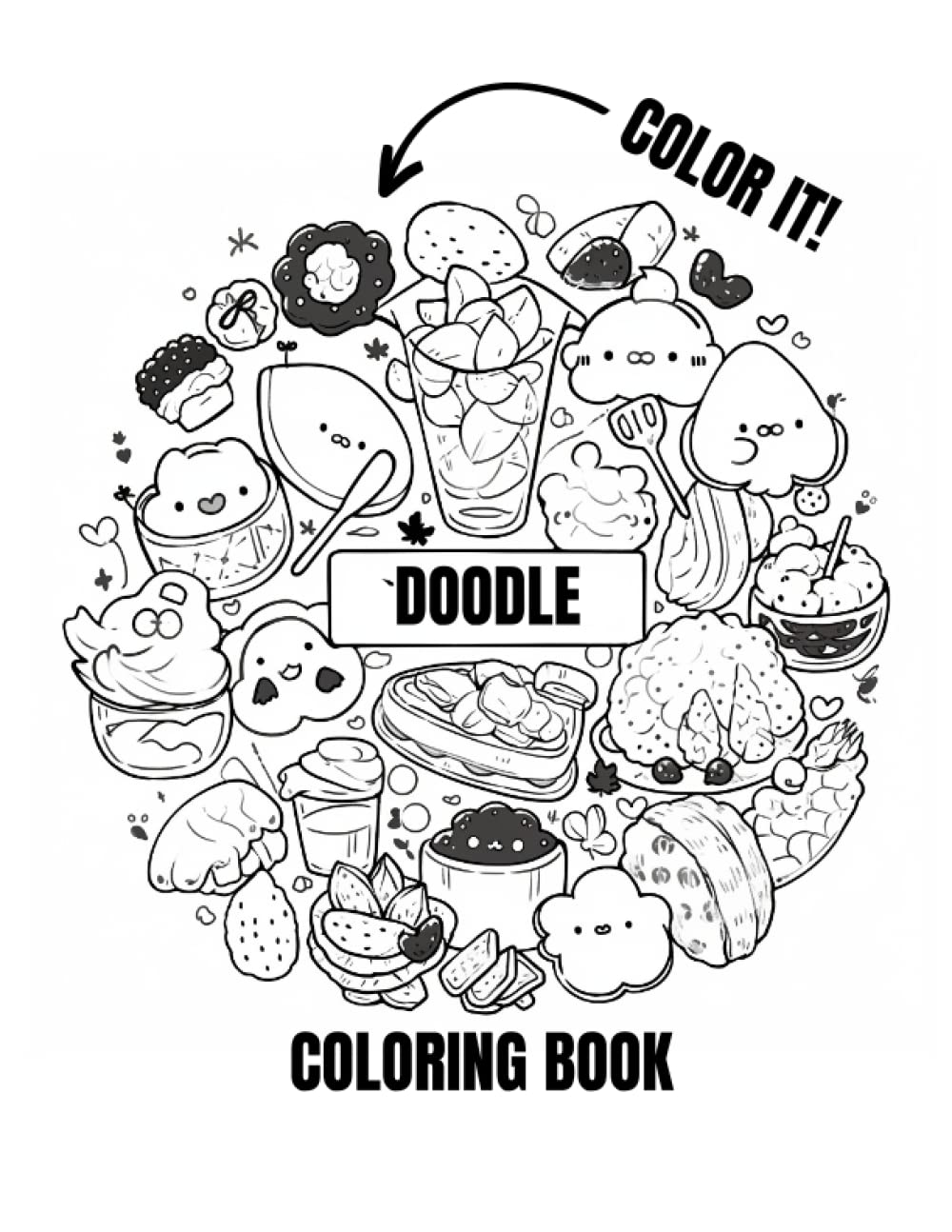 Dining Doodle Coloring Pages for Adults Unique 62