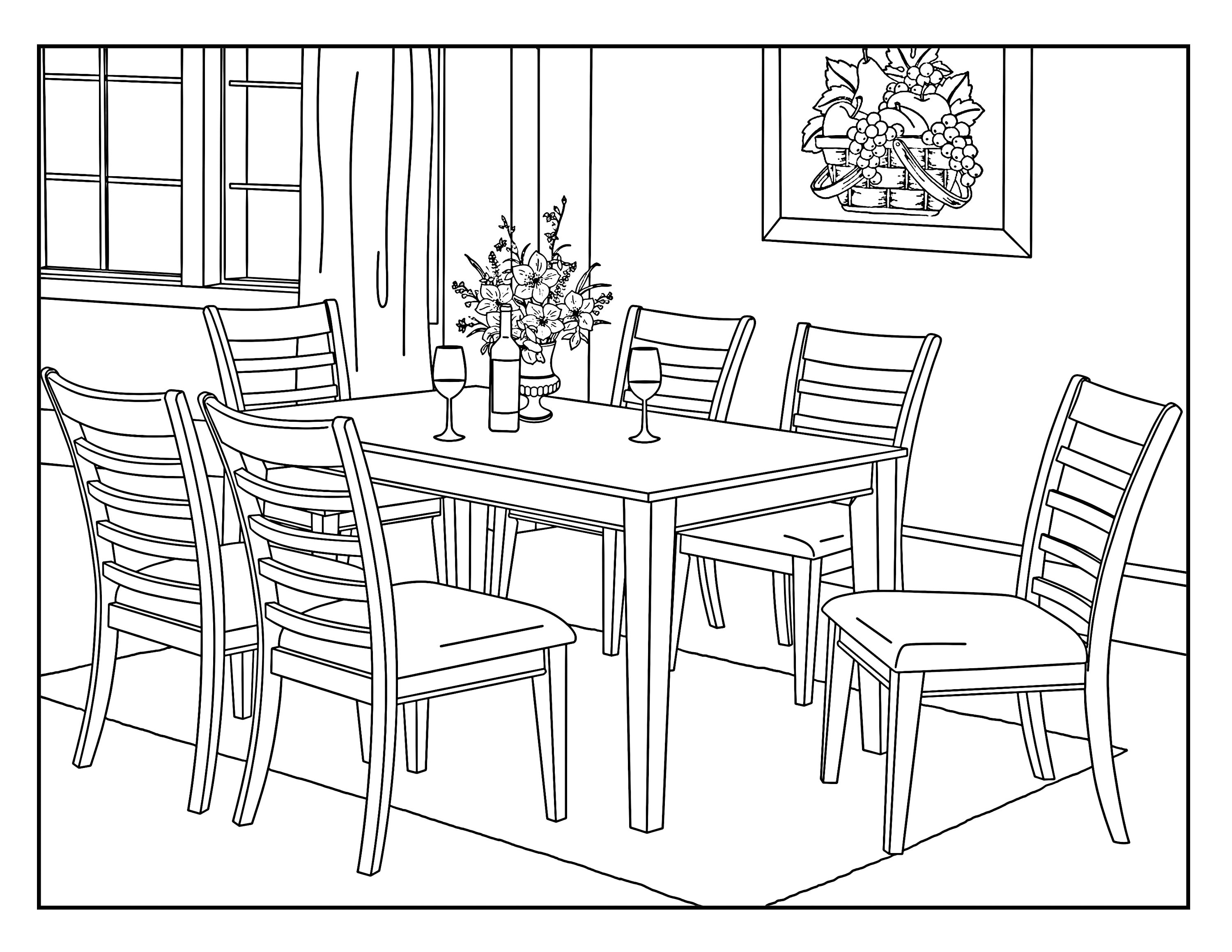 Dining Doodle Coloring Pages for Adults Unique 81