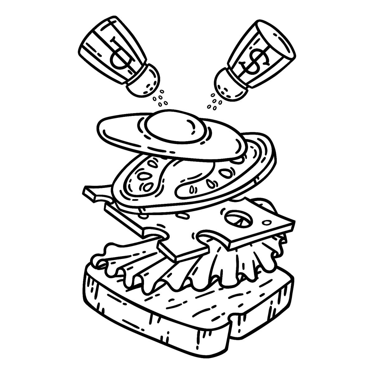 Dining Doodle Coloring Pages for Adults Unique 83