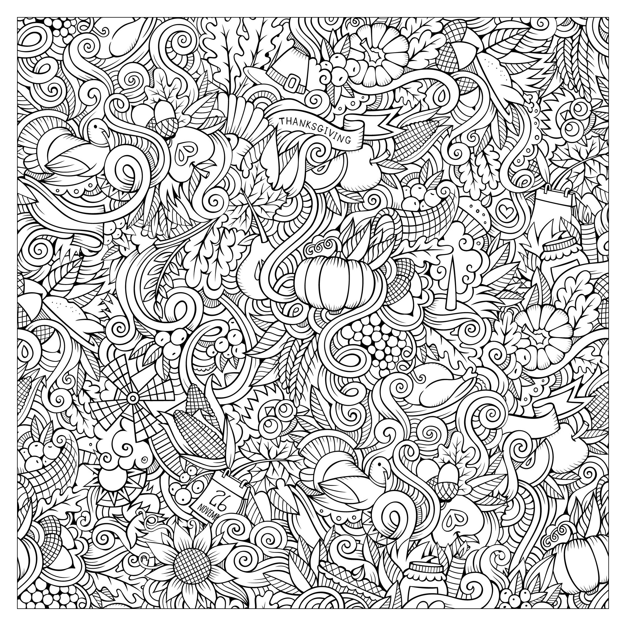 Dining Doodle Coloring Pages for Adults Unique 89