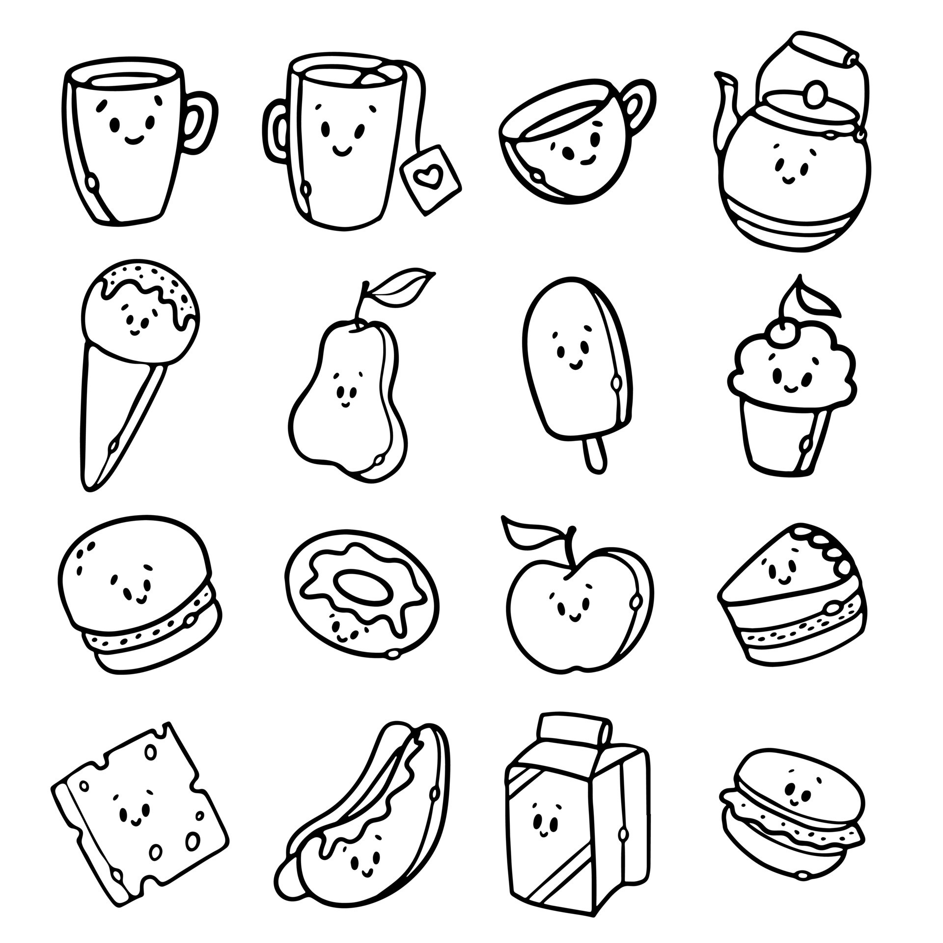 Dining Doodle Coloring Pages for Adults Unique 91