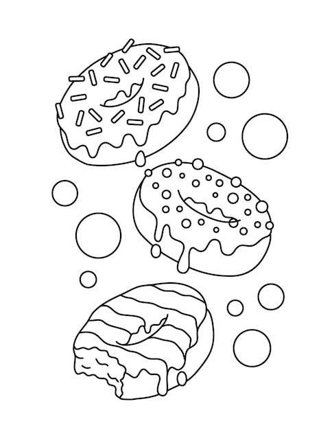 Donut Coloring Pages for Kids 103