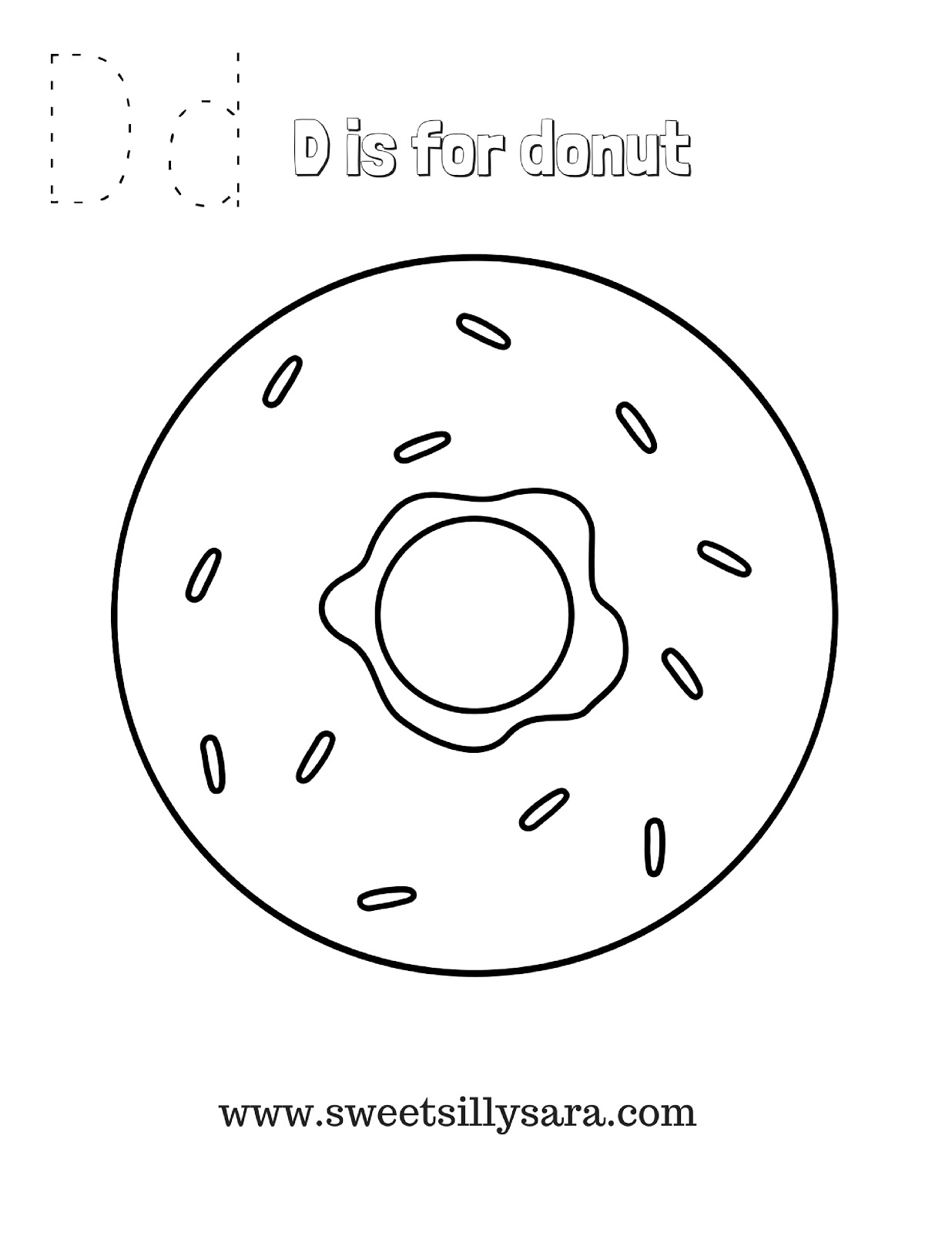 Donut Coloring Pages for Kids 104