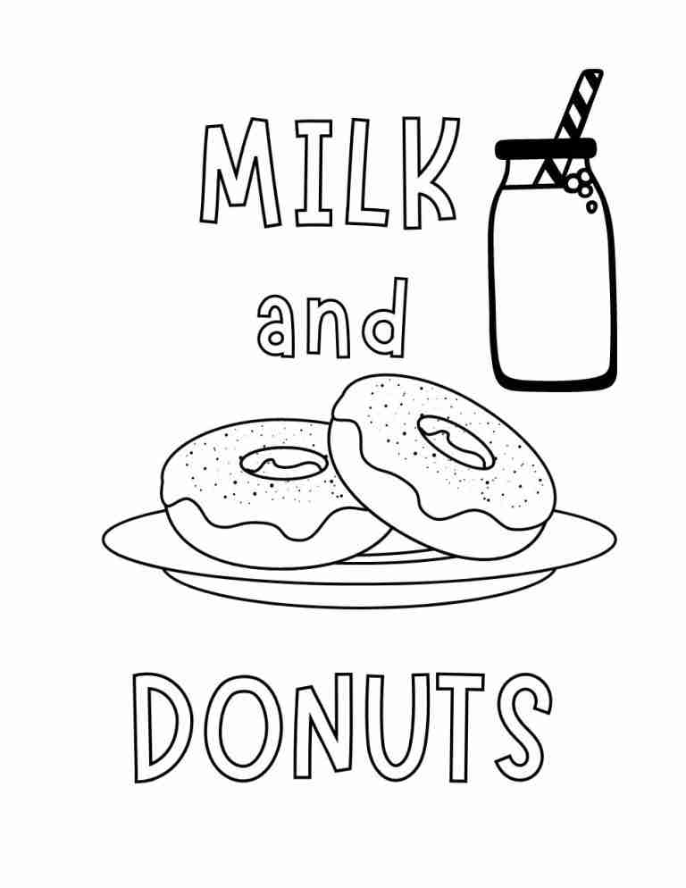 Donut Coloring Pages for Kids 107