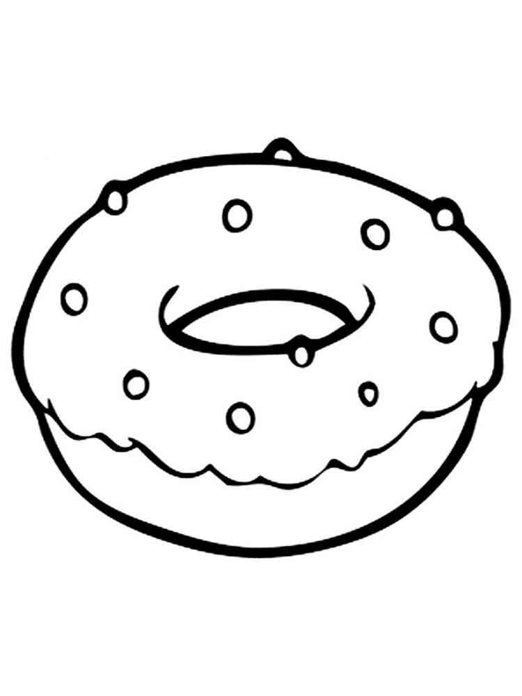 Donut Coloring Pages for Kids 110