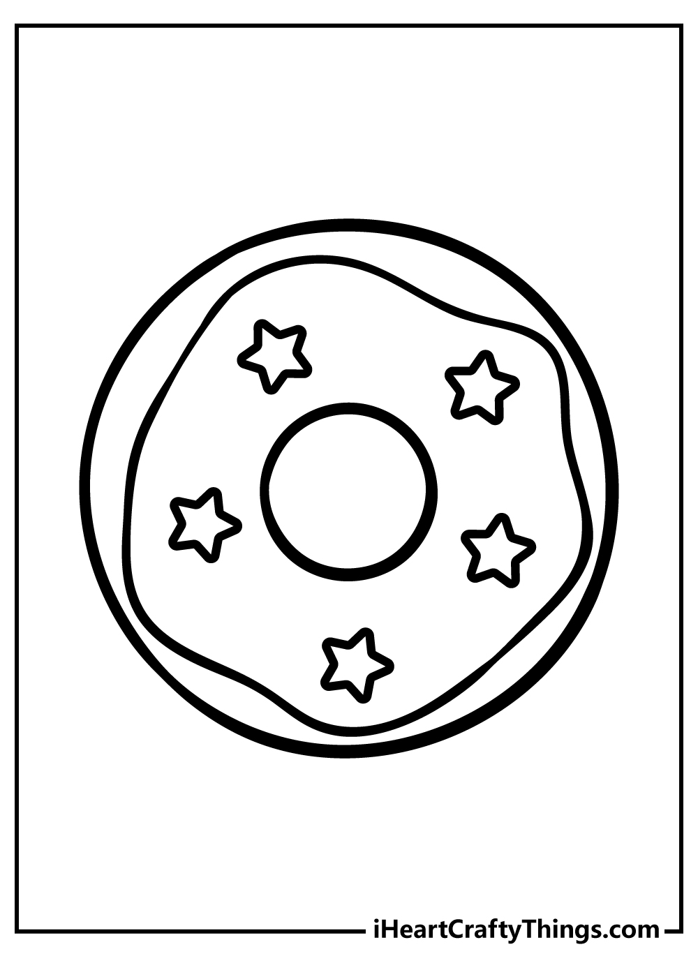 Donut Coloring Pages for Kids 115