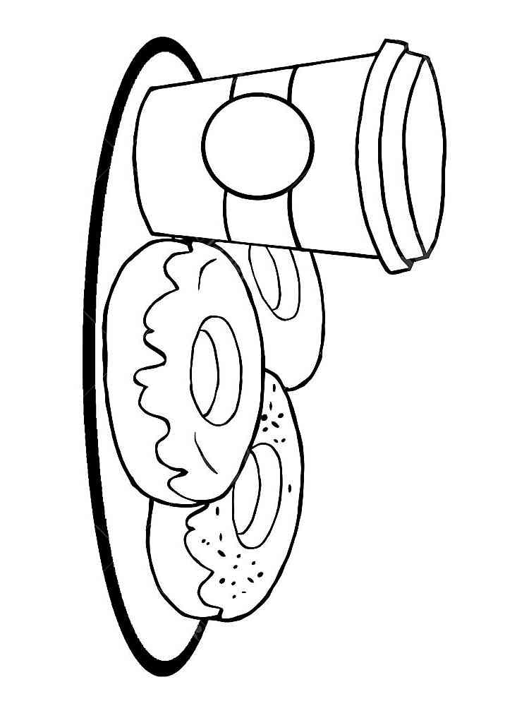 Donut Coloring Pages for Kids 13