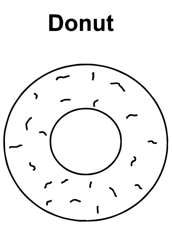 Donut Coloring Pages for Kids 15