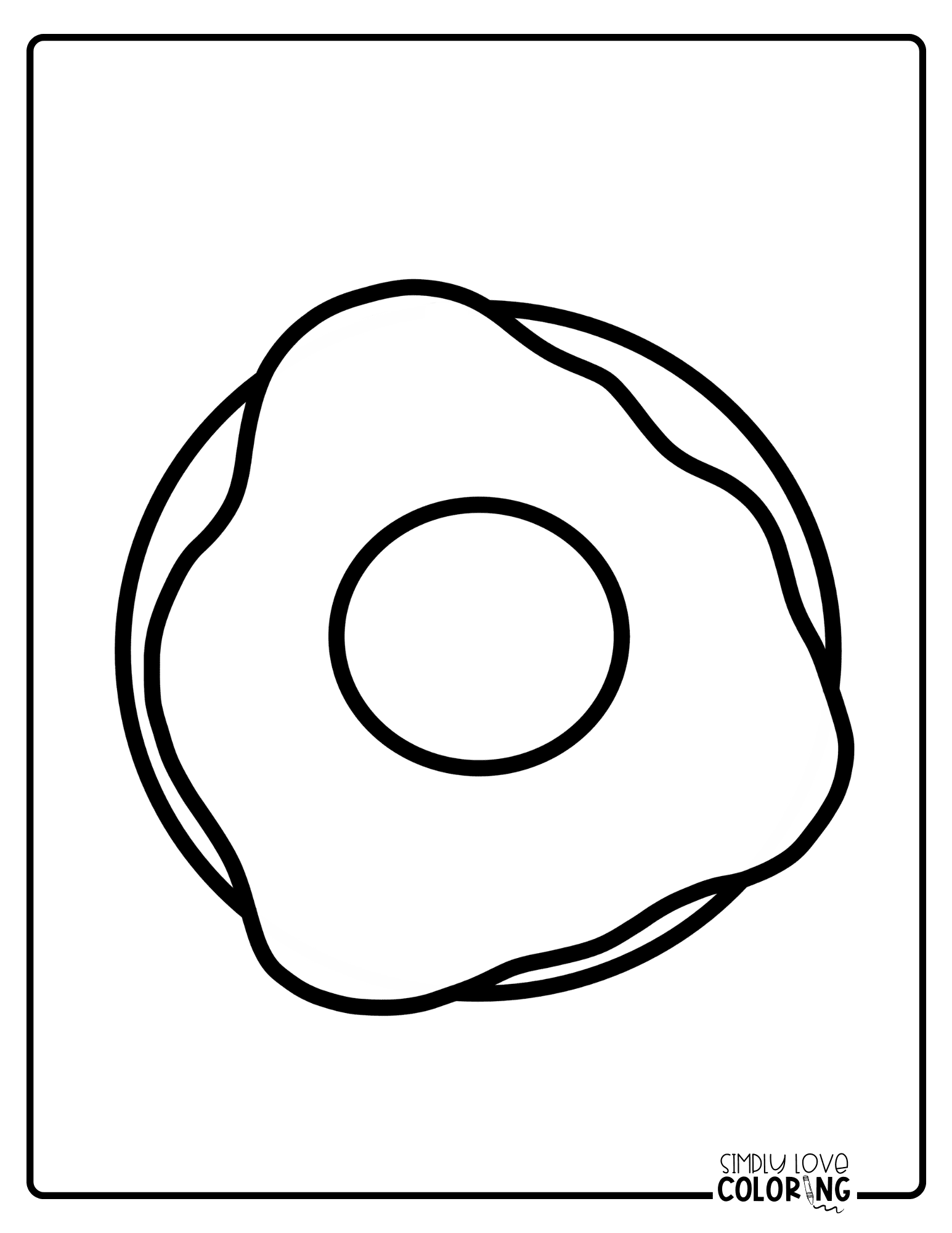 Donut Coloring Pages for Kids 16