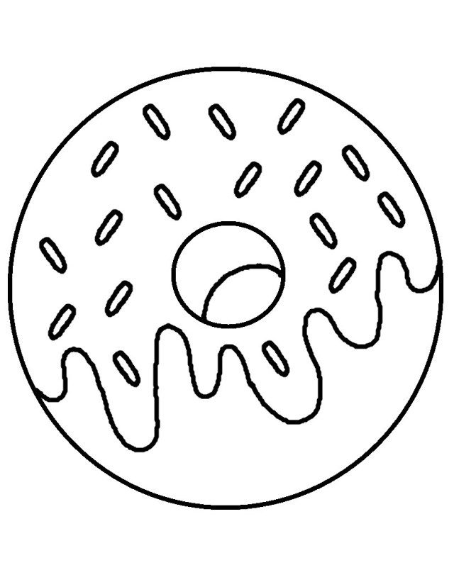 Donut Coloring Pages for Kids 25