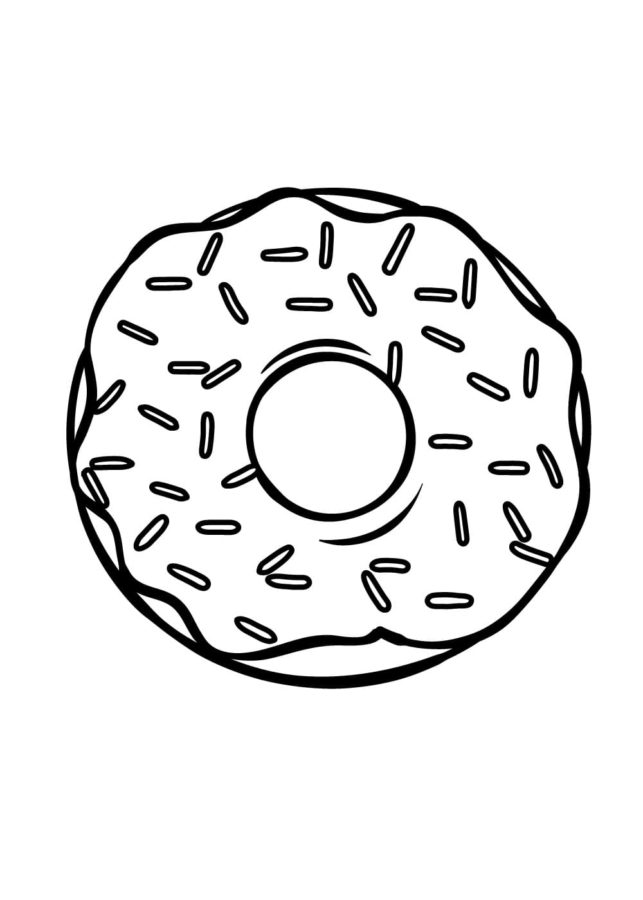 Donut Coloring Pages for Kids 26