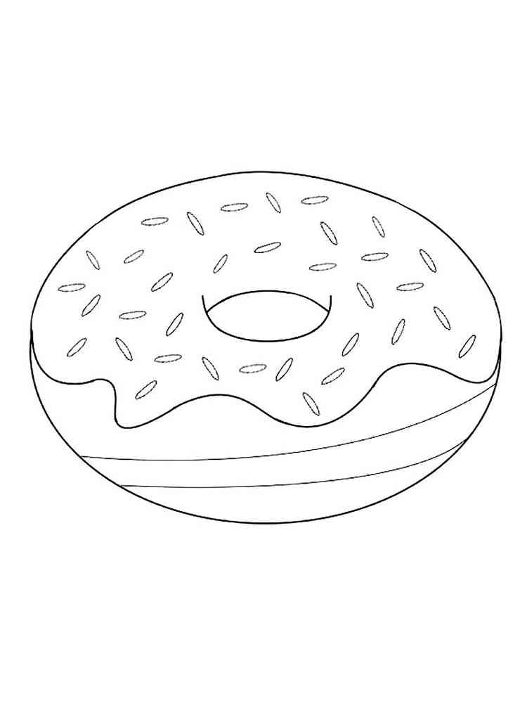 Donut Coloring Pages for Kids 29