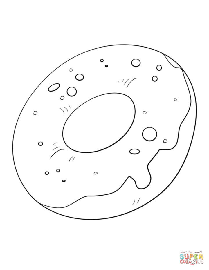 Donut Coloring Pages for Kids 31