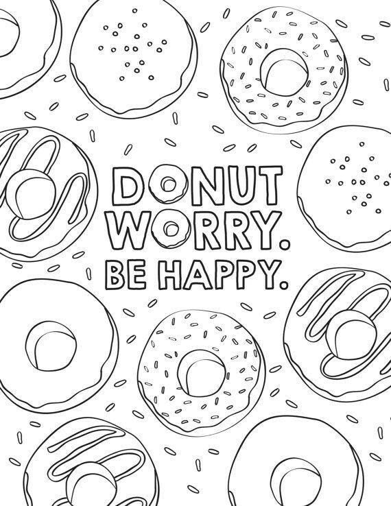 Donut Coloring Pages for Kids 40