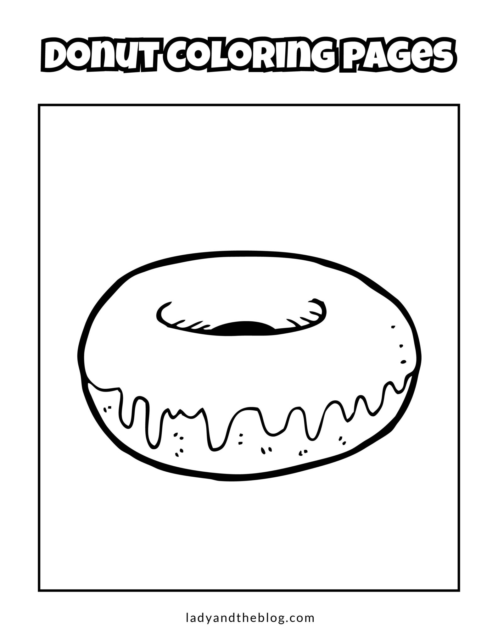 Donut Coloring Pages for Kids 44