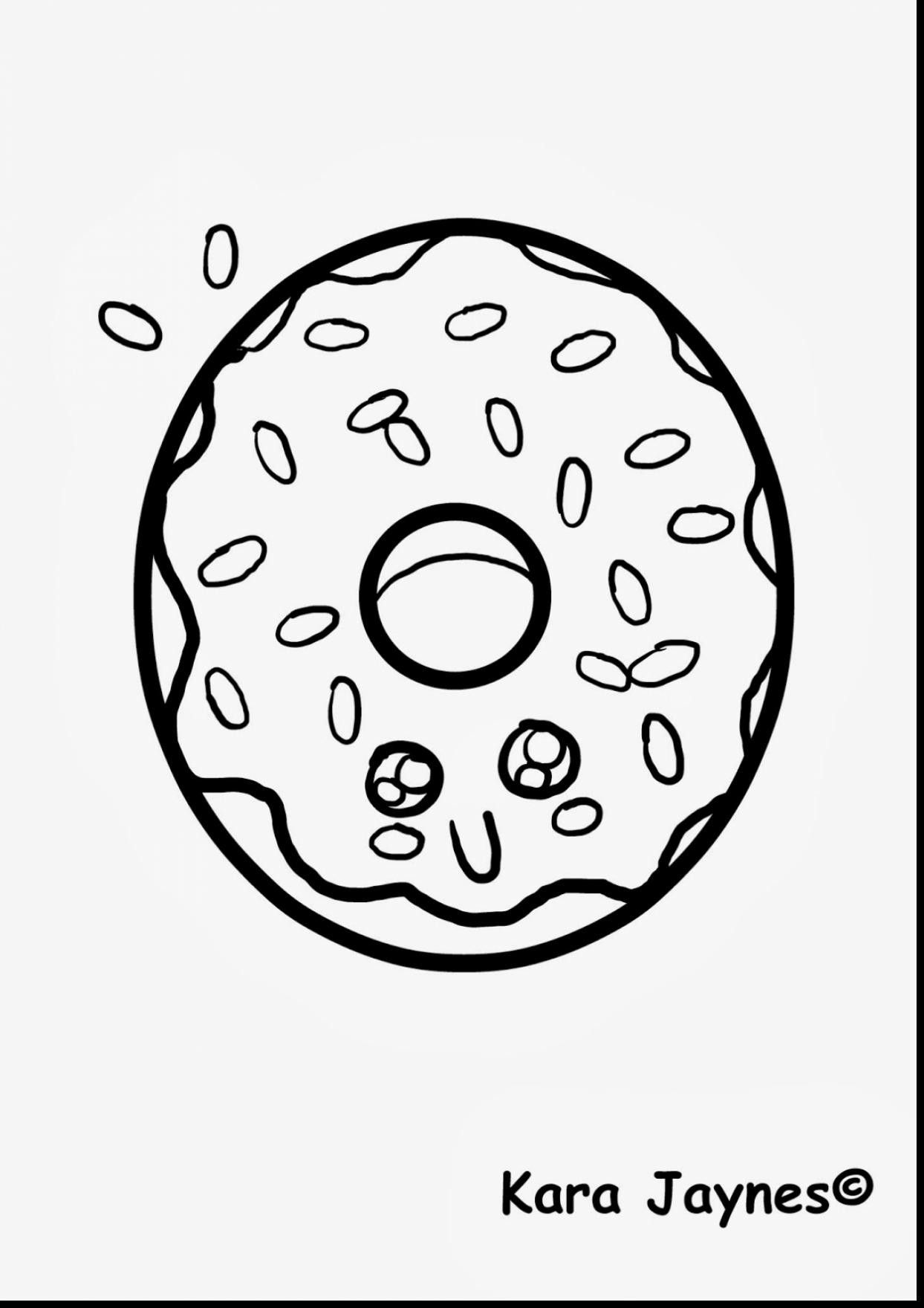 Donut Coloring Pages for Kids 46