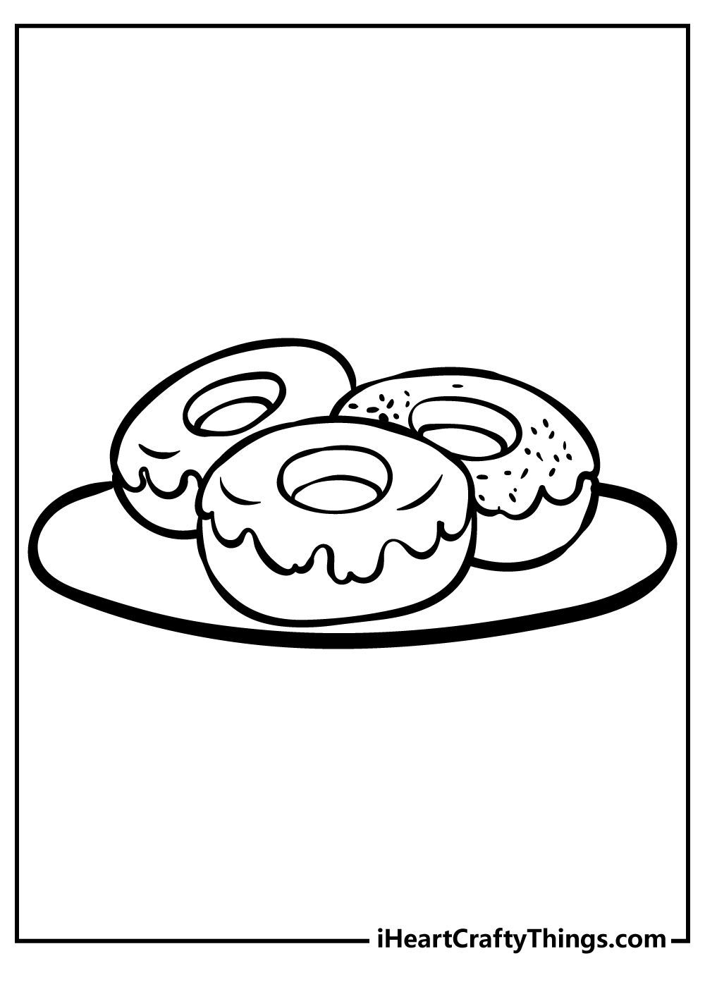 Donut Coloring Pages for Kids 47