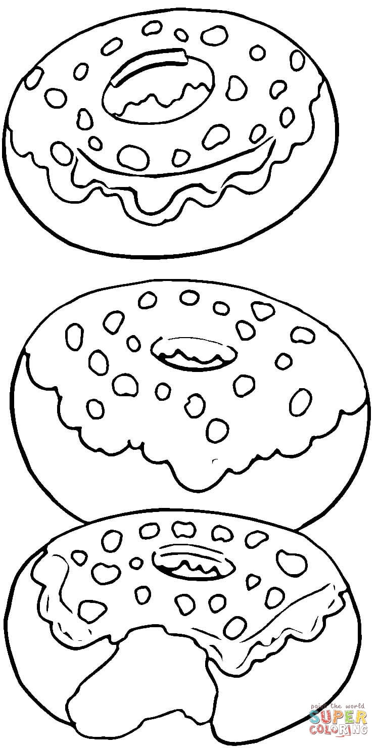 Donut Coloring Pages for Kids 78