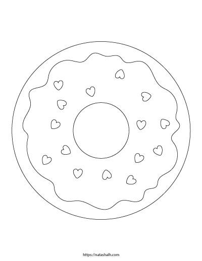 Donut Coloring Pages for Kids 79