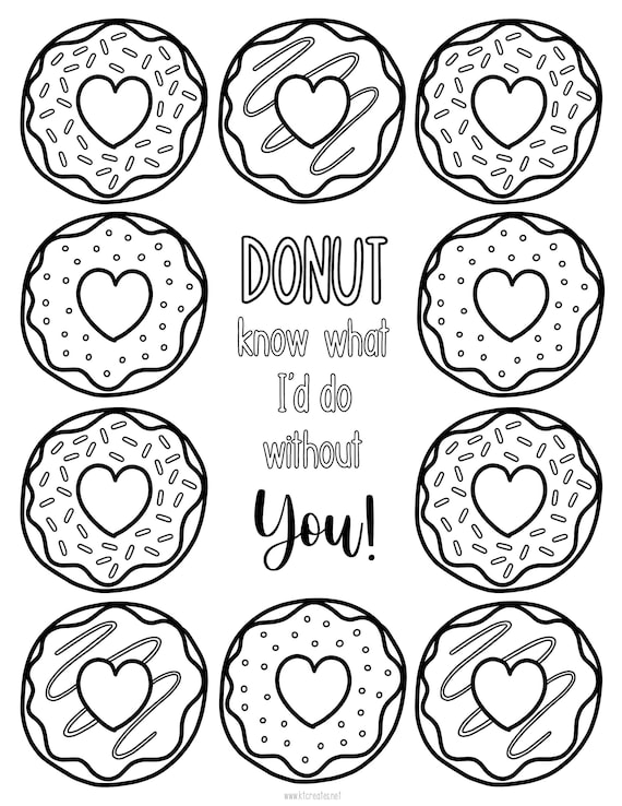 Donut Coloring Pages for Kids 80