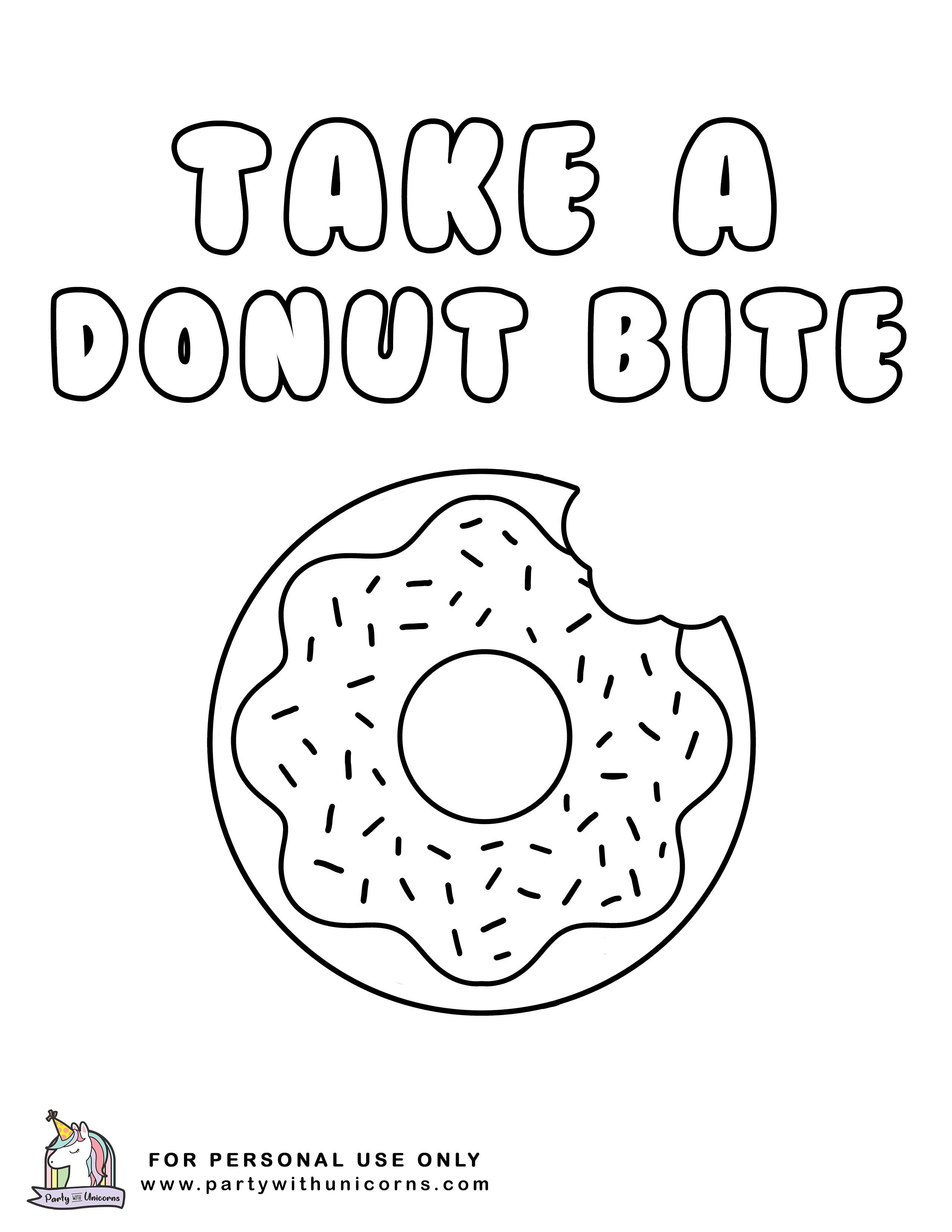 Donut Coloring Pages for Kids 89