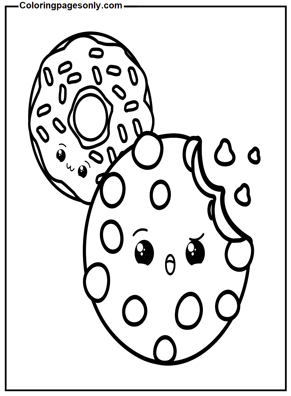 Donut Coloring Pages for Kids 91