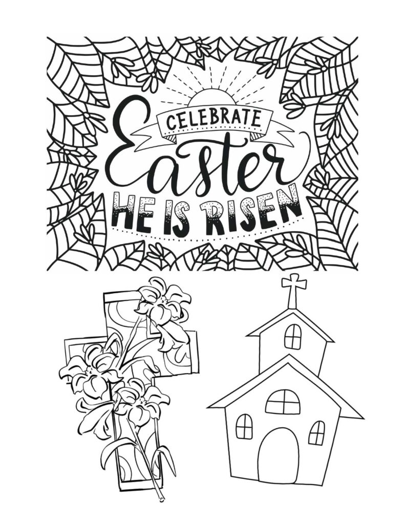 Easter Coloring Pages (Free PDF Printables) 105