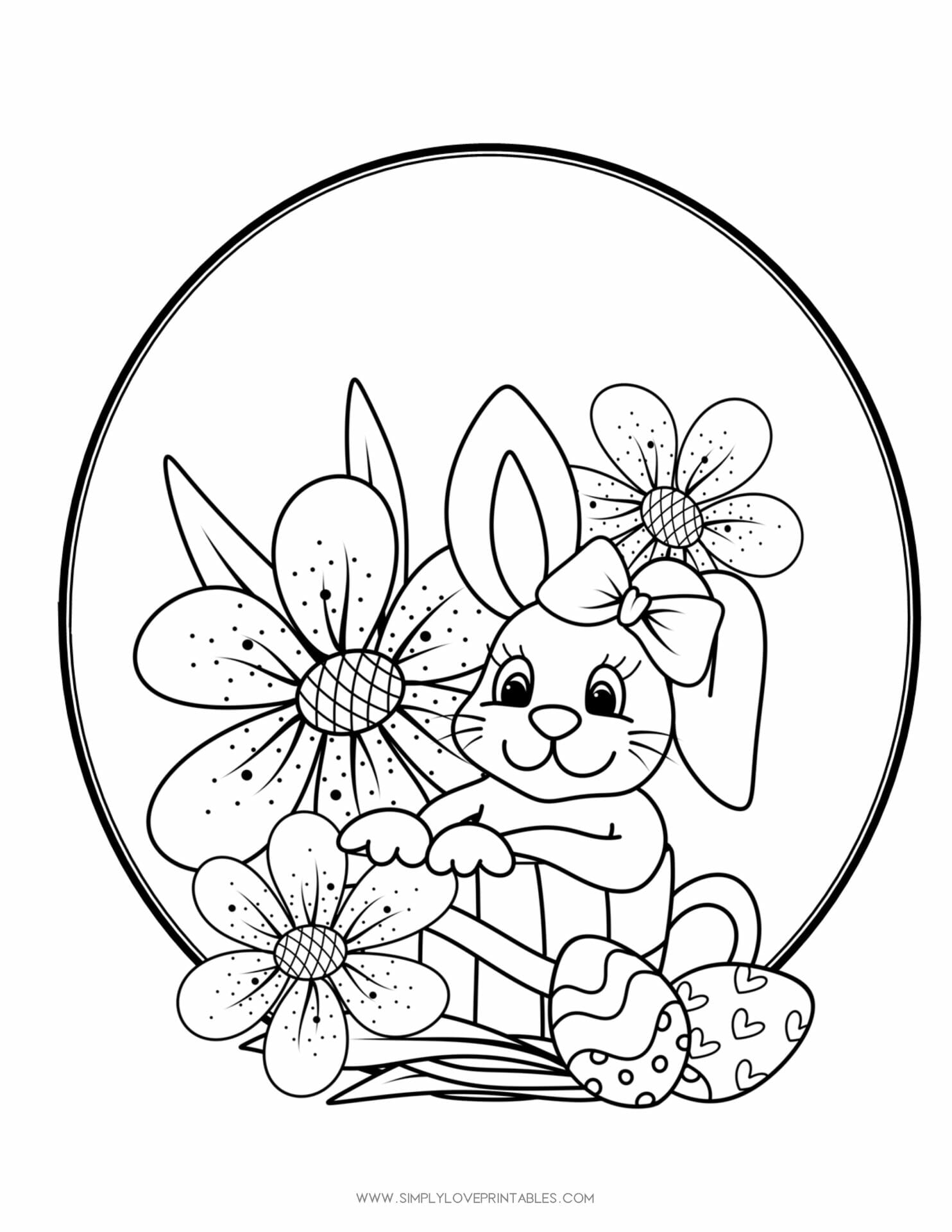 Easter Coloring Pages (Free PDF Printables) 106