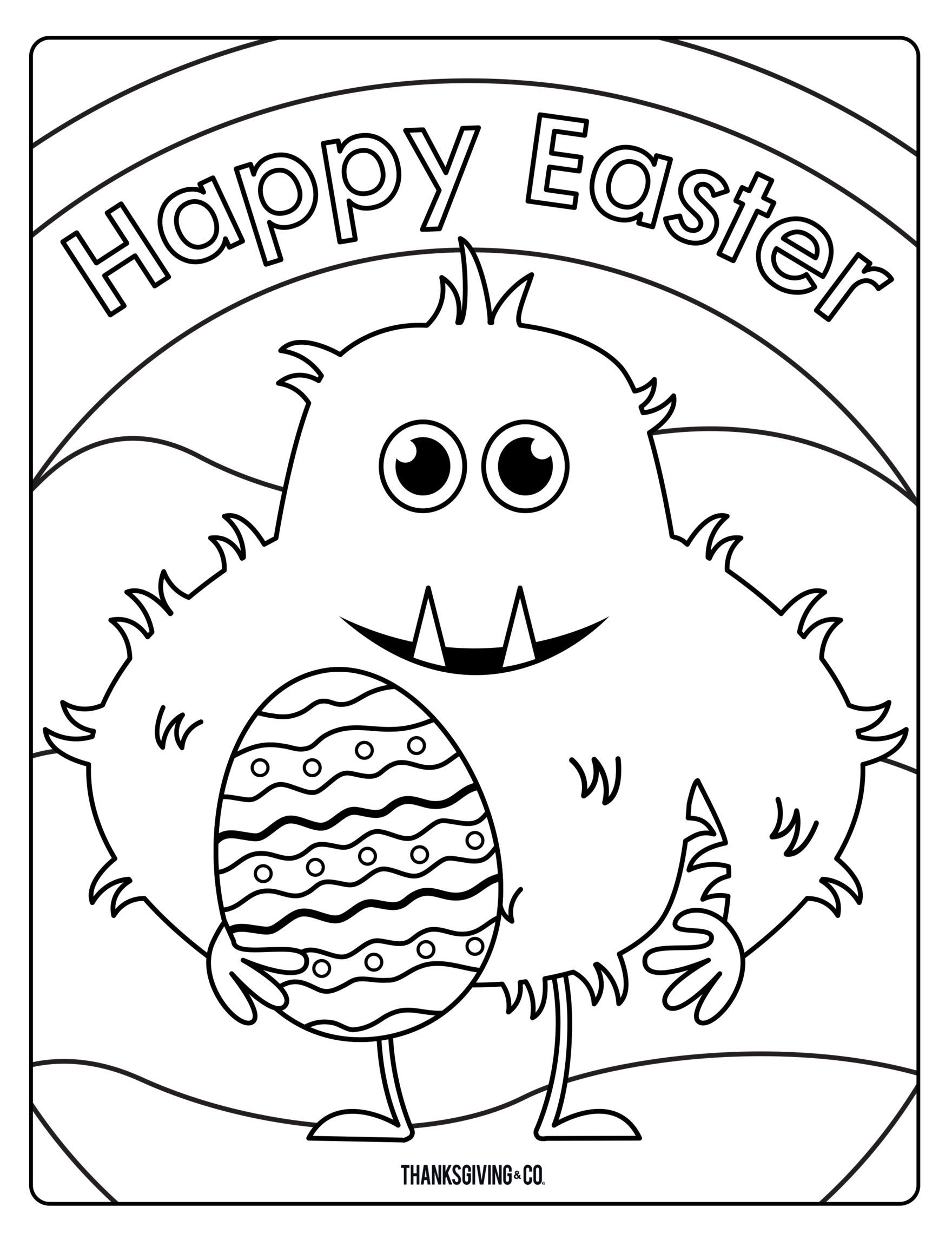 Easter Coloring Pages (Free PDF Printables) 113